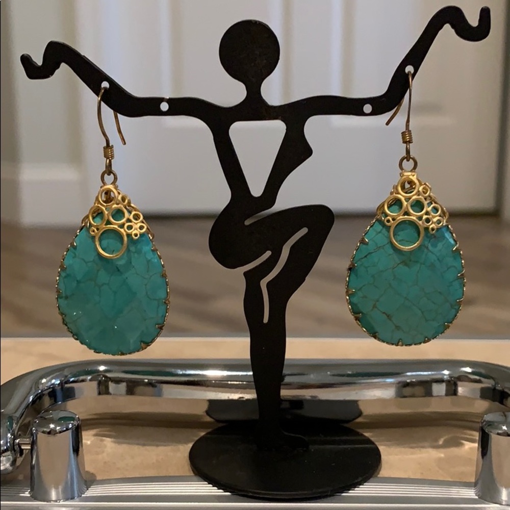 Turquoise Stone Earrings